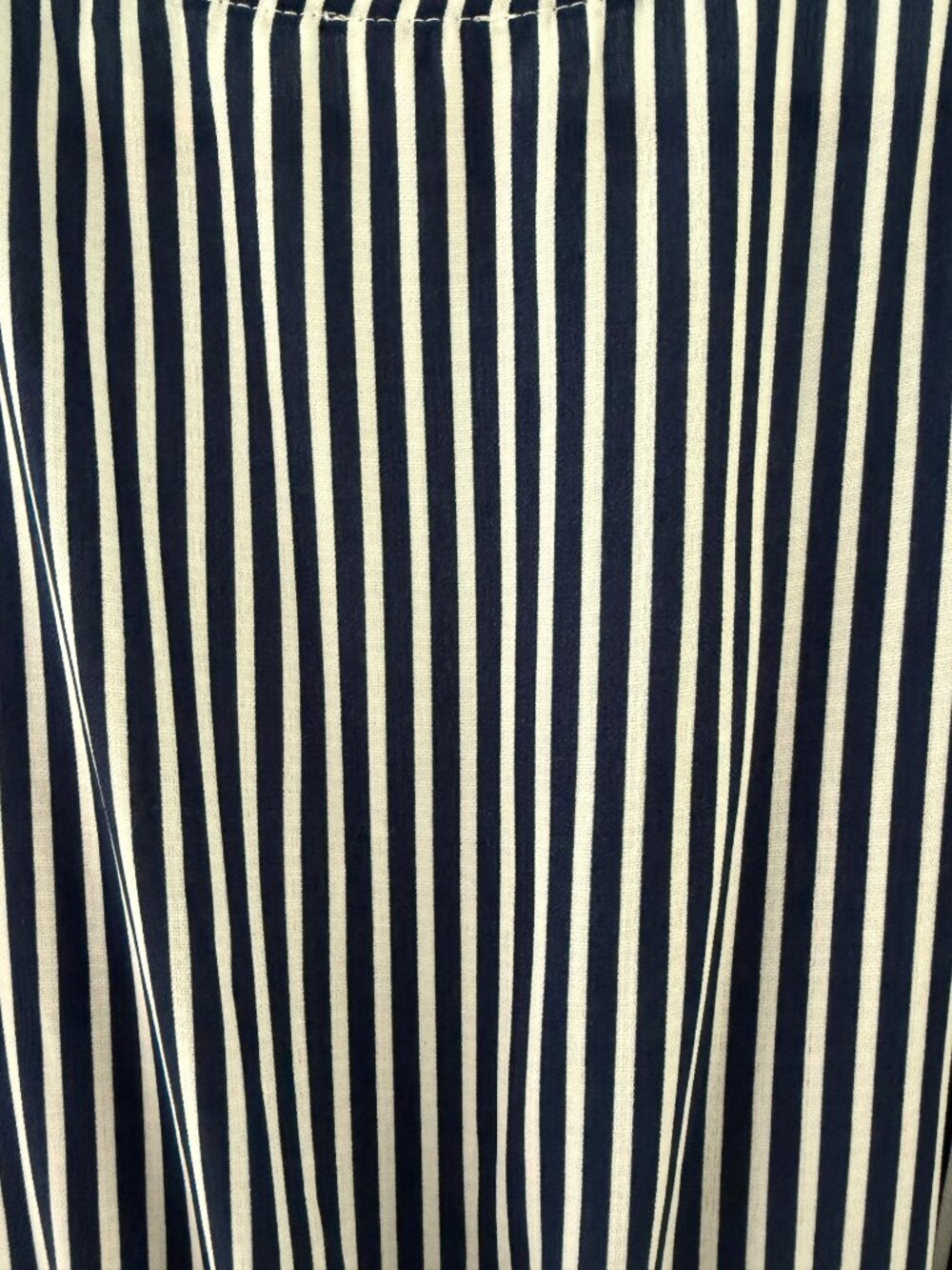 naif Blue White Stripe‎ Faux Wrap Ruffle Dress Size Medium - Picture 5 of 7